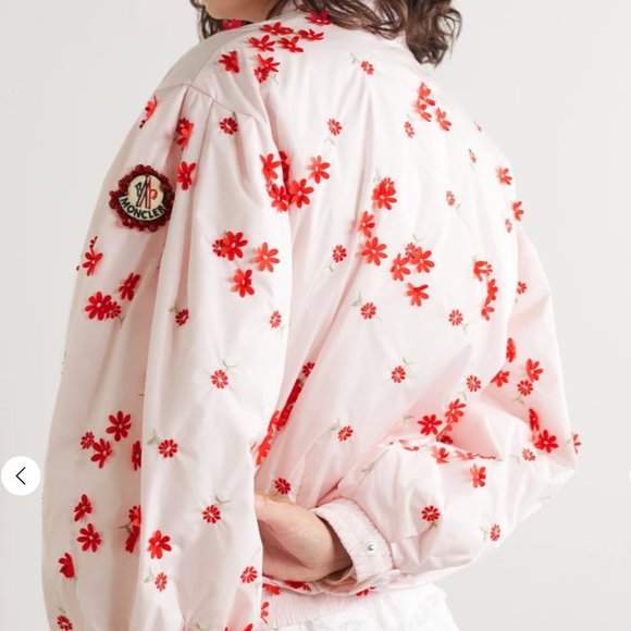 NWT Moncler Genius Simone Rocha Pink Jacket Sz 2 - Picture 3 of 11